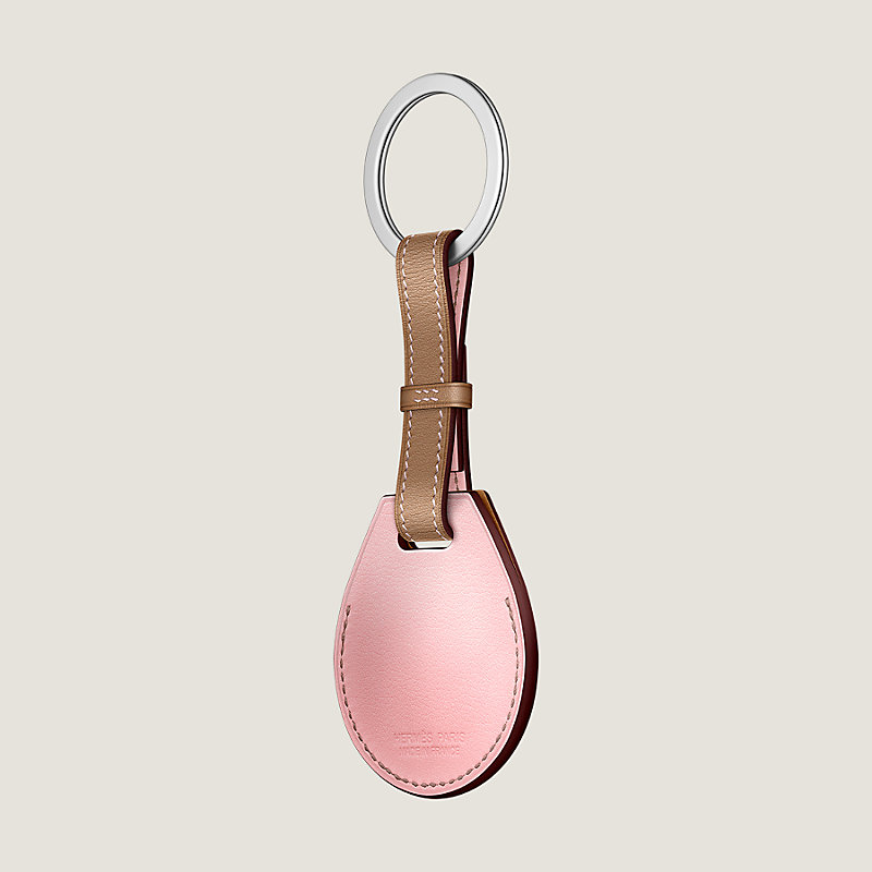 Apple AirTag Hermès bicolor key ring | Hermès Hong Kong SAR